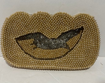 Vintage Faux Pear Dove Clutch Bag Made in Japan