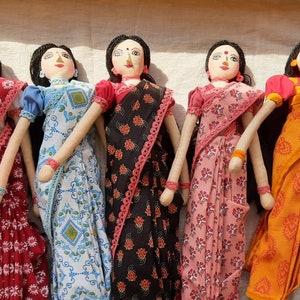 Handmade Fabric Doll in Saree | Heritage Doll | Indian Doll | Traditional Doll