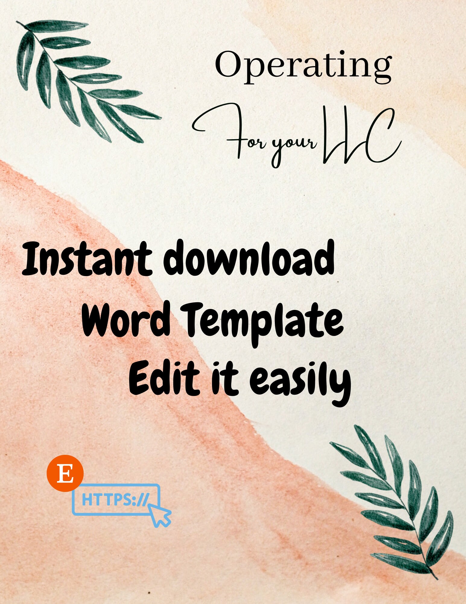 Operating Agreement Template - Etsy