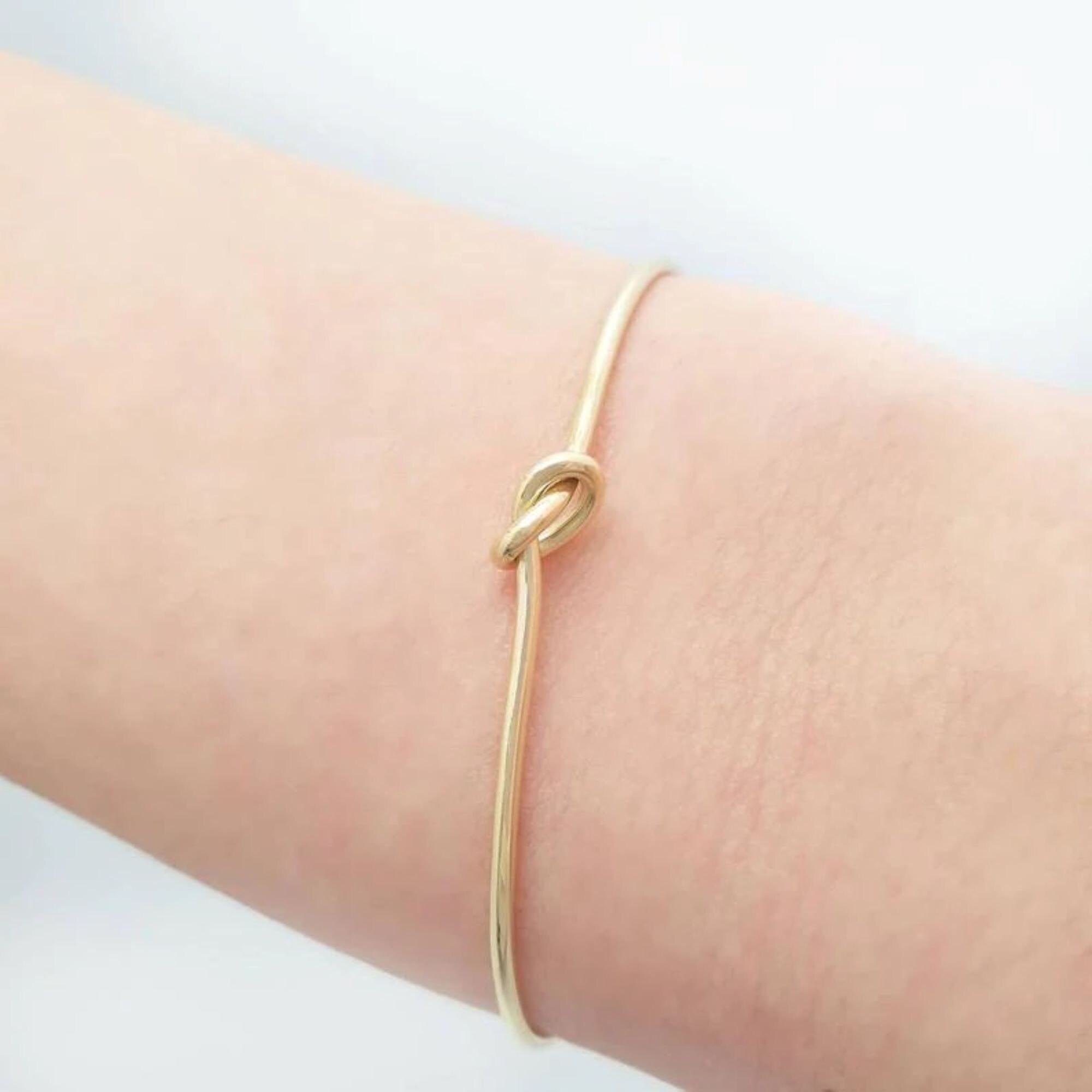 Gold Knot Bangle Love Knot Bangle Bracelet Infinity Knot Bracelet Simple Gold Bracelet Gold Dainty Bracelet Unique Jewelry Knot Etsy Canada