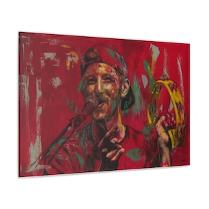 Sigal Miller painting print on canvas Singer with Drum