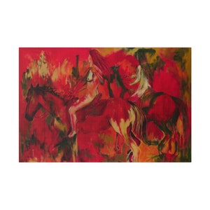 Sigal Miller painting print on canvas Naked Woman Riding Horse
