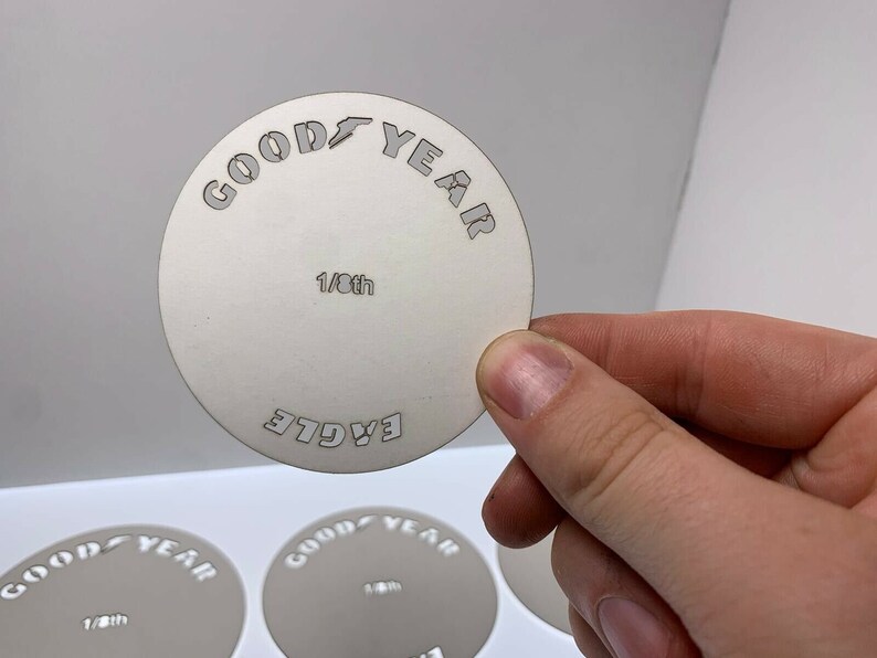 1/8 Goodyear Eagle Tyre Tire Stencils Templates Rosso Entex Etsy