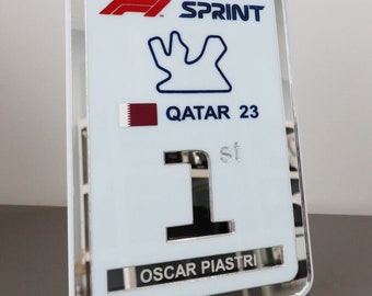 Oscar Piastri 2023 Qatar Sprint Award Replica Handmade 1/1 Scale (LARGE)