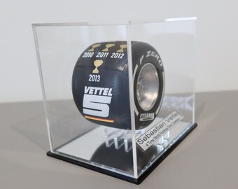1/10th Sebastian Vettel 4 Time World Champion Tyre Display Handmade Custom (SMALL)