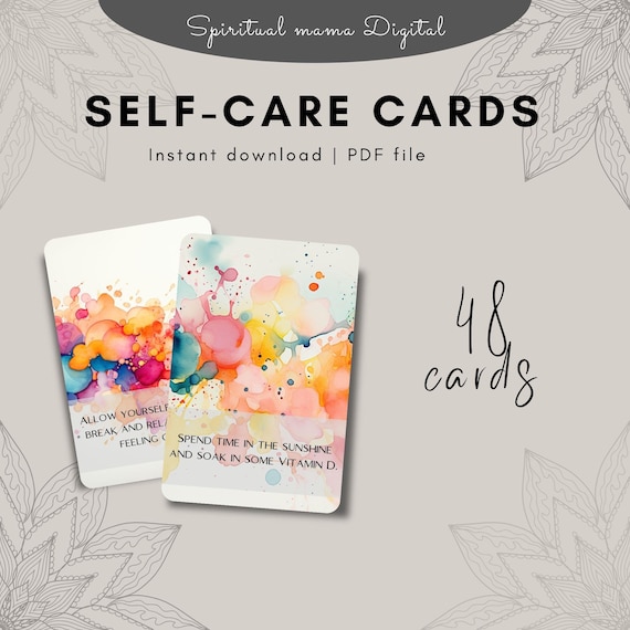 Self-Care Cards: Daily Affirmations & Spiritual Prompts (PDF)