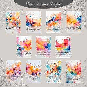 Another collection of ten Printable Self-Care Cards. Activities focus on comfort and connection: getting 7-9 hours of rest, creating a cozy environment, cooking a nourishing meal, engaging in physical activity, connecting with a loved one or pet, and engaging in a creative activity like drawing or painting. Keywords: Mental Health Toolkit, Daily Self-Love, Stress Relief.