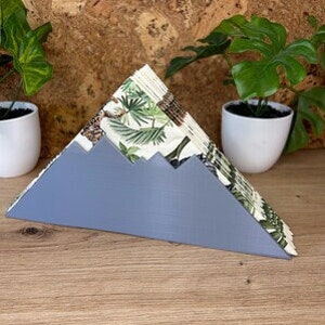 Porta tovaglioli montagna minimalista escursionismo decorazione decorazione da tavolo tovagliolo stampa 3D accattivante selezione di colori idea regalo fantastica cena festa