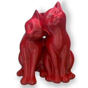 Decorazione a forma di gattino coccoloso, gatti, scultura di gatto coccoloso, decorazione, stampa 3D carina
