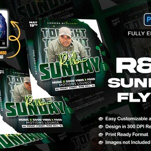 R&B Party PSD Flyer Template - Etsy