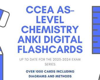 CCEA AS-level Chemistry Anki Digital Flashcards
