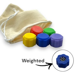 Weighted Gonggi Game Set | Traditional Korean Jacks with Cloth Bag | Fun for Kids & Adults