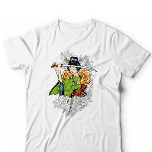 Japanese Gheisha T-Shirt - Pop Culture Manga Anime Samurai Gheisha T-Shirt