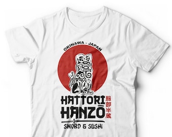 Hattori Hanzo T-shirt - Vintage Katana Sword Bill T-Shirt - Vintage Movie