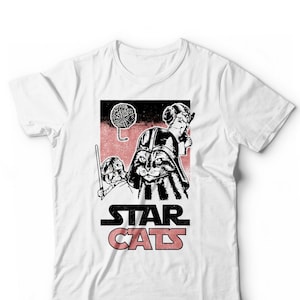 T-shirt Star Cats - Maglietta Gatti spaziale Amanti animali Parodia