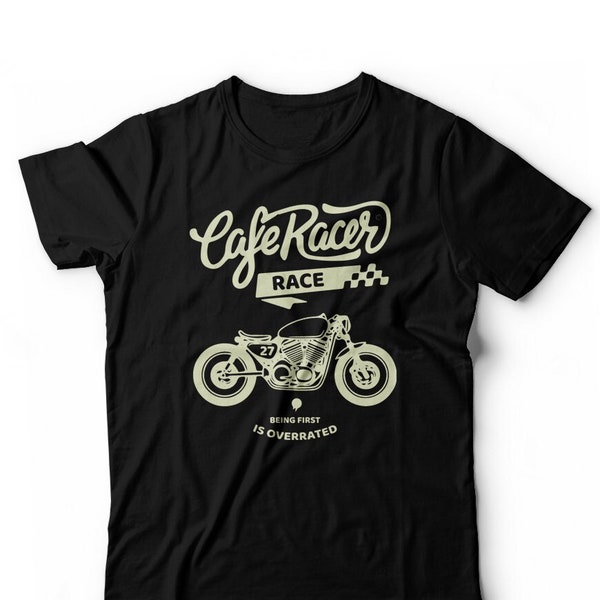 Cafe Racer T-Shirt - Motorcycle Chopper Bikers T-Shirt