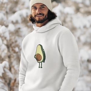 Felpa Cappuccio Avocado Fruit Frutta Banana Fun Funny Divertente Divertimento Pigiama Lazi Pigro Pigrizia Letto Regalo Present Gift