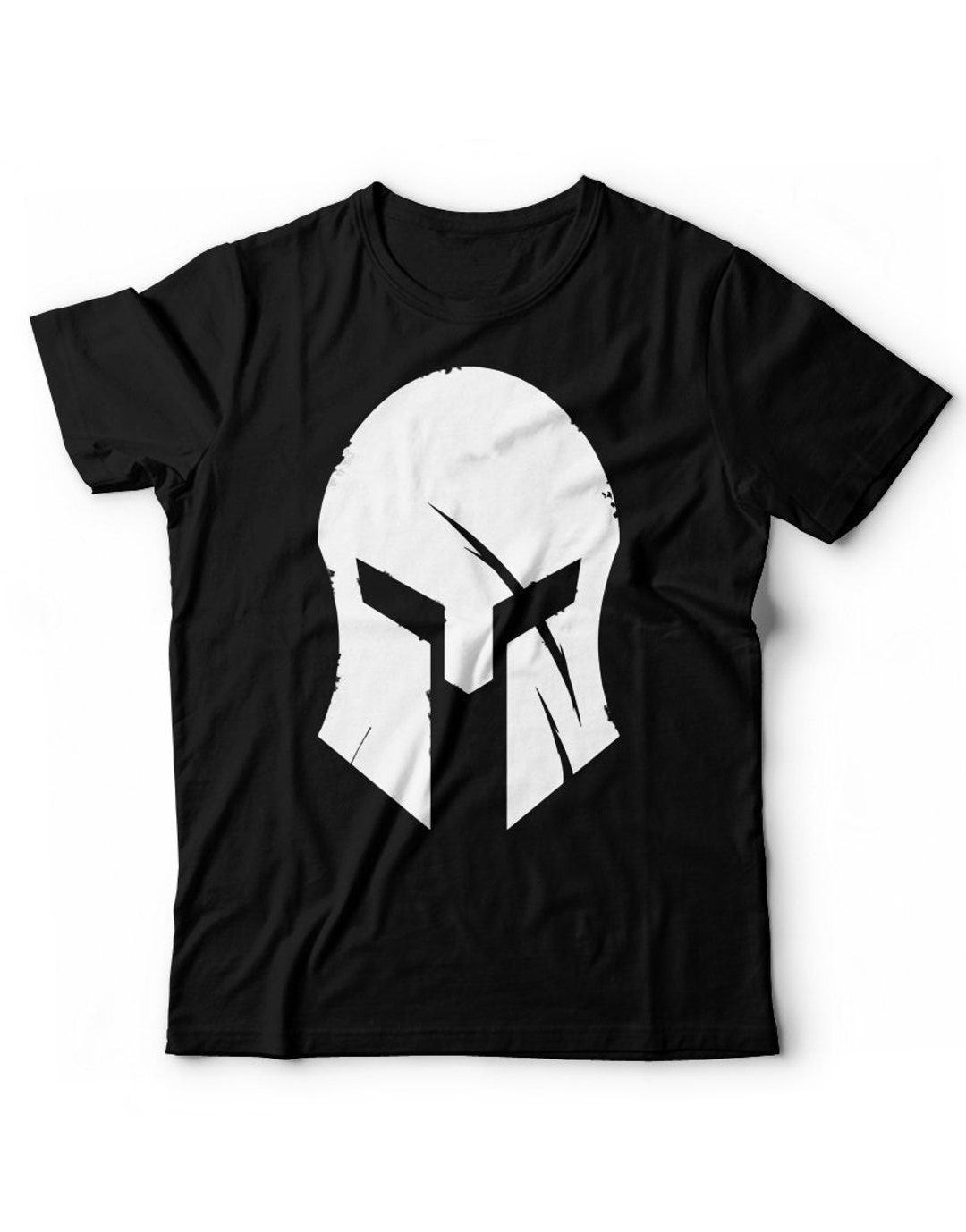 thumbnail image 2 of Blood Spartan Helmet Men's Short Sleeve T-Shirt – Gym Wear, MMA & Boxing Training Gear 2 of 4