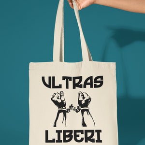 Bag Canvas Ultras Football Support Stadium Fans Naples Milan Turin Rome Lazio Catania Palermo Verona Irriducibili Calciatori Salerno
