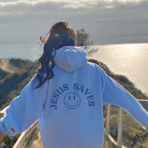 Jesus salva moletom com capuz amor como jesus moletom com capuz cristão moderno y2k roupas cristãs jesus te ama filha do rei presentes cristãos