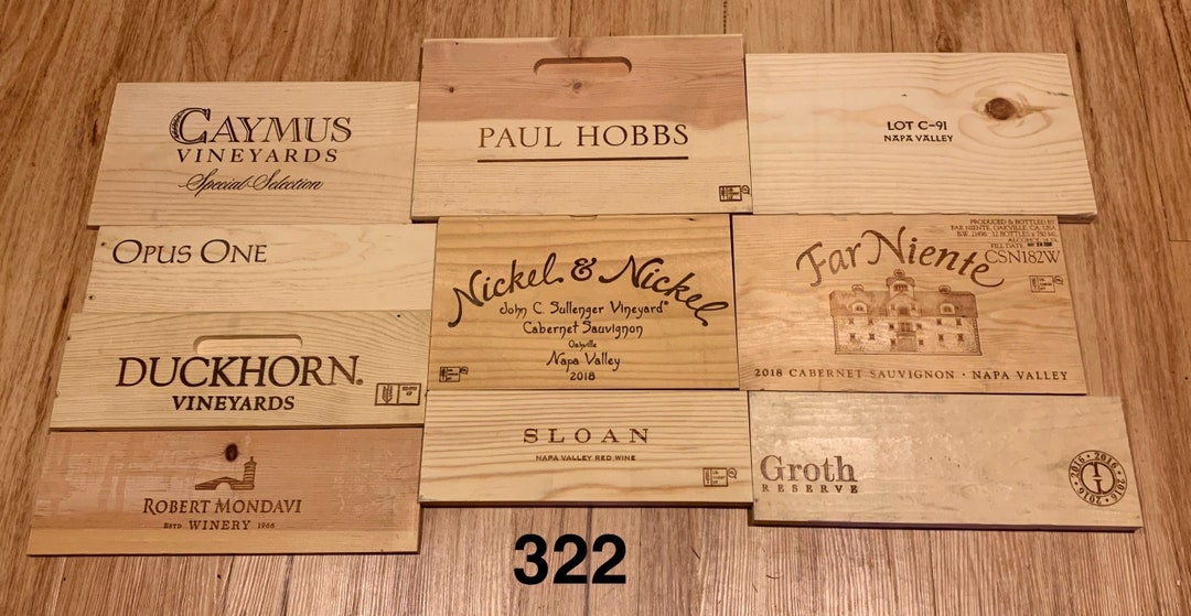 10 Napa Valley Wine Crate Panels Etsy
