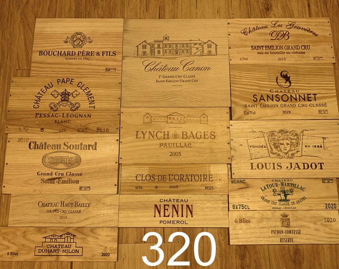 15 French Wine Crate Panels Etsy