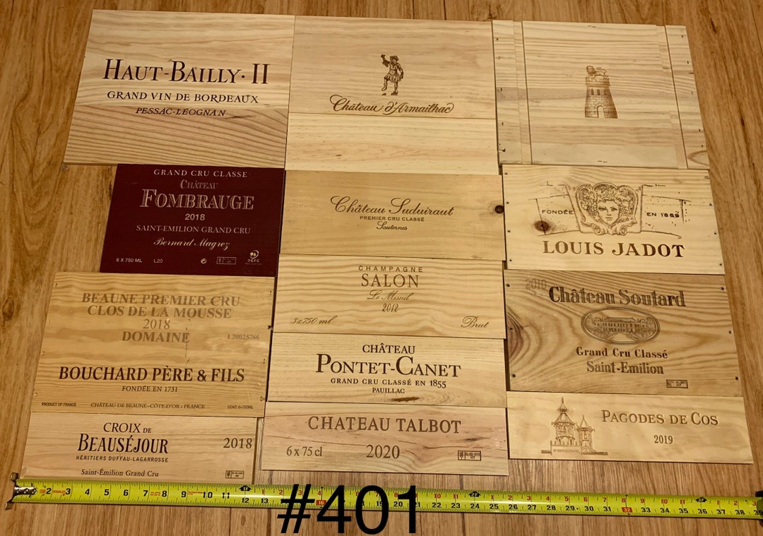 13 French Wine Crate Panels Etsy