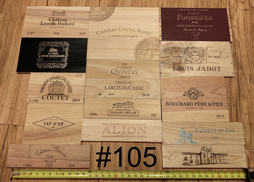 15 French Wine Crate Panels Etsy