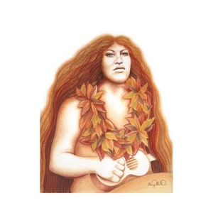 Hawaiian Wall Art "Kuuipo" | 8" x 10" | Home Decor | Hawaii Traditional Wall Decor I Eclectic Home Decor I SHIPS UNFRAMED