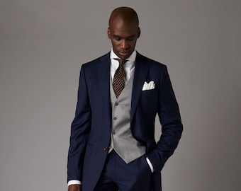 Three-Piece Pure Wool Suit - Made to Measure