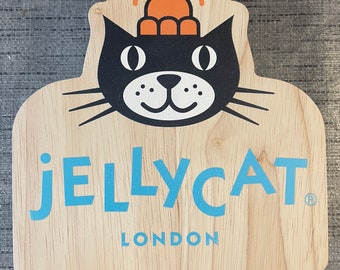 Jellycat Wood Logo Display Stand Limited Edition one Size 17*18*4.5cm UK stock dispatch in max 20 working days after payment