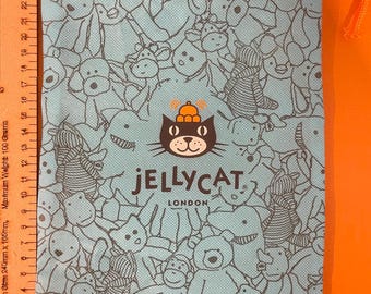 X1 Jellycat London Blue Official Drawstring Dust Bag Pouch *Small* 27CM x 19CM limited edition discontinued