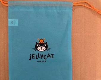 X1 Jellycat London Blue Official Dust Bag Pouch *Small* 27CM x 19CM new version