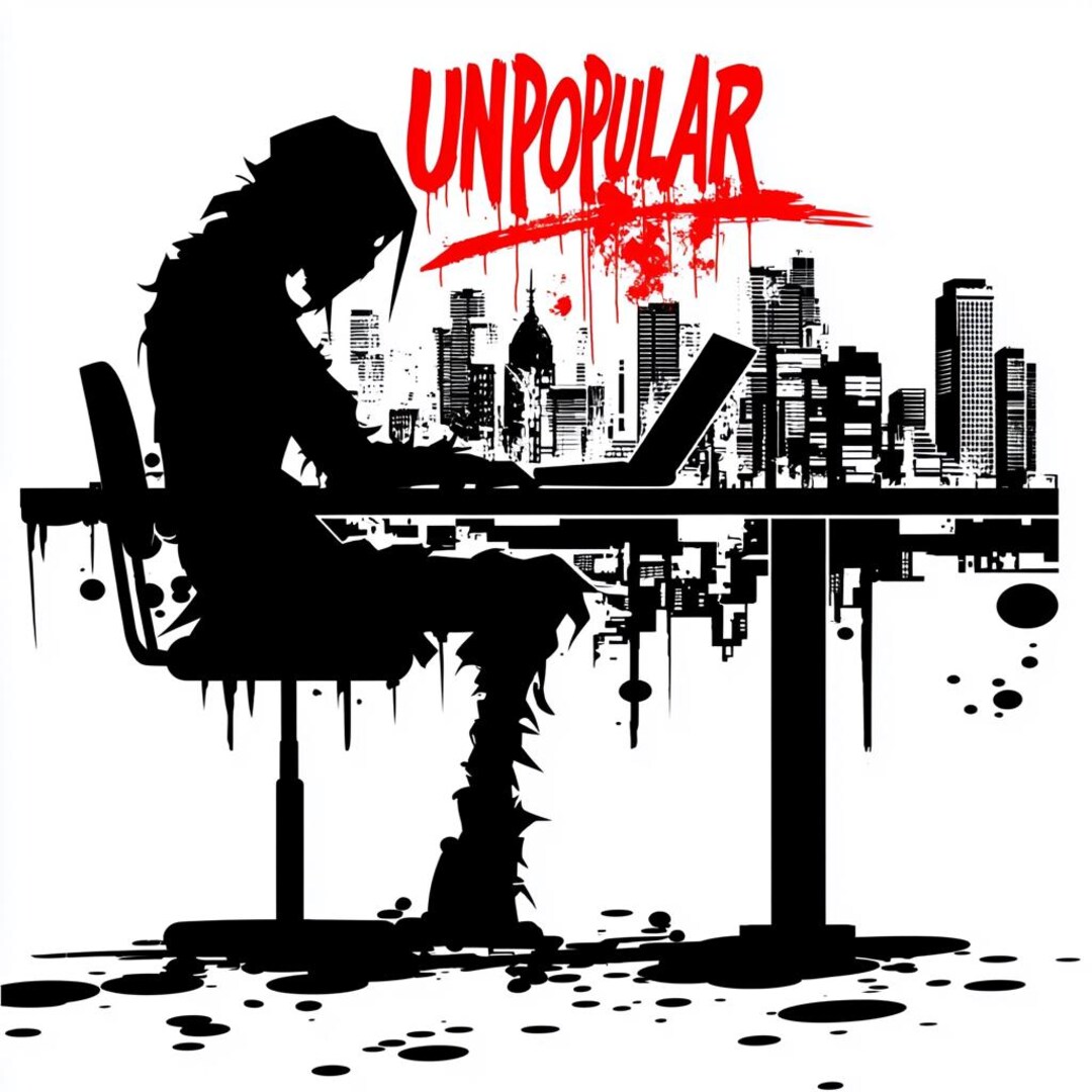 Unpopular Cyberpunk Hacker Hacking Computer Artwork Printable Digital ...