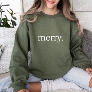 Christmas Sweatshirt, Merry Christmas Sweatshirt, Christmas Shirt for Women, Christmas Crewneck Sweatshirt, Holiday Sweater, Christmas Gift