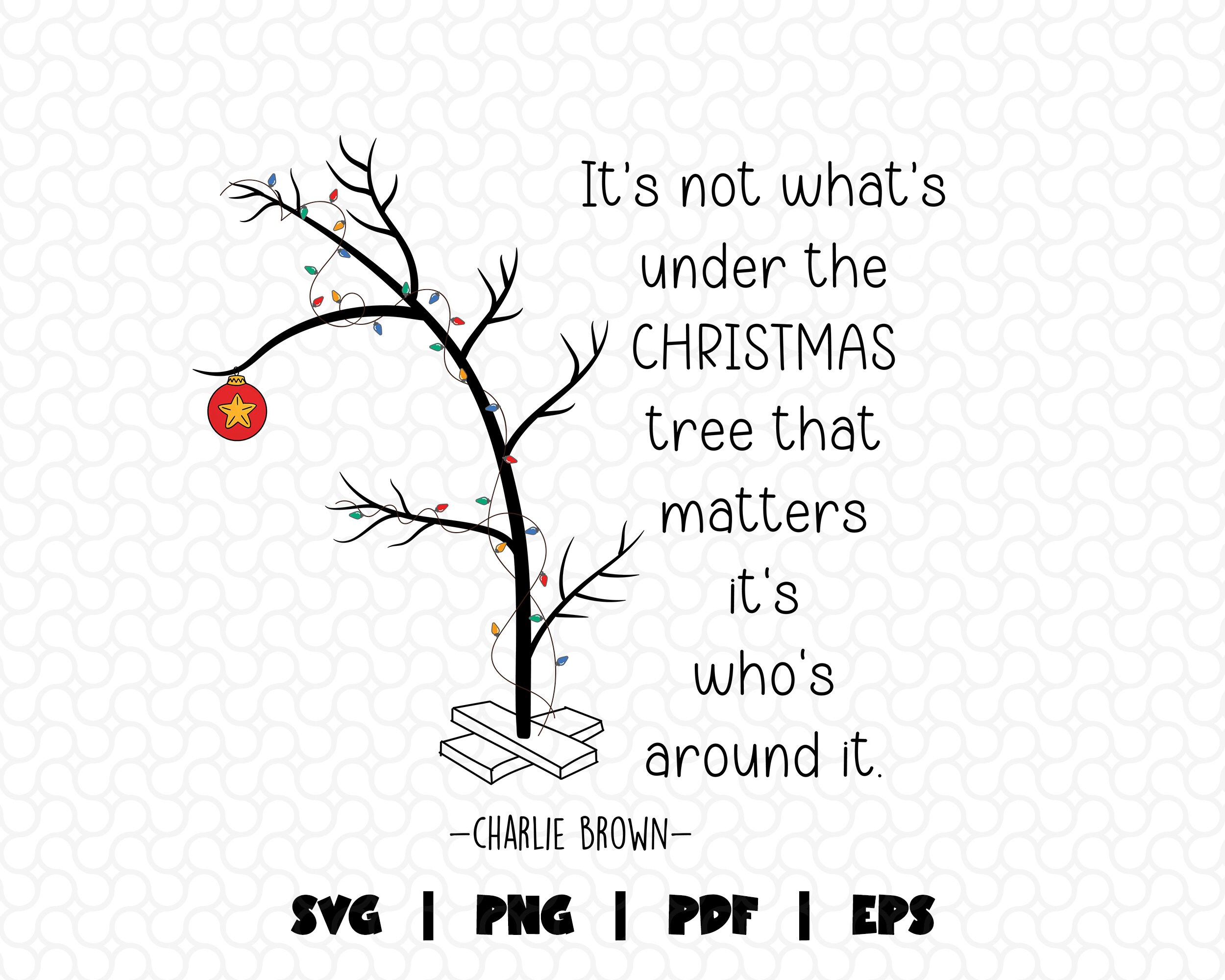 It's Not What's Under the Tree That Matters Png, Cute Christmas Tree ...