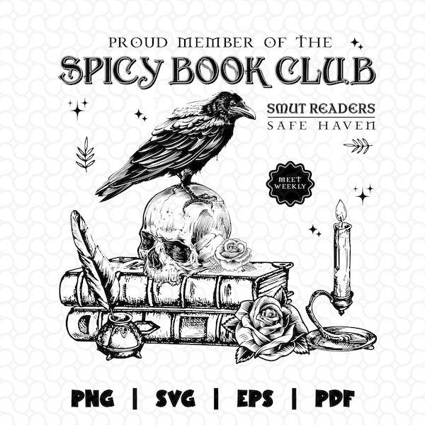 Spicy Book Club Png Svg, Morally Grey Png, BookSvg, Book Lover Png, Bookish Things Bookish Png, Literary, Smut Png, Library Png Sublimation