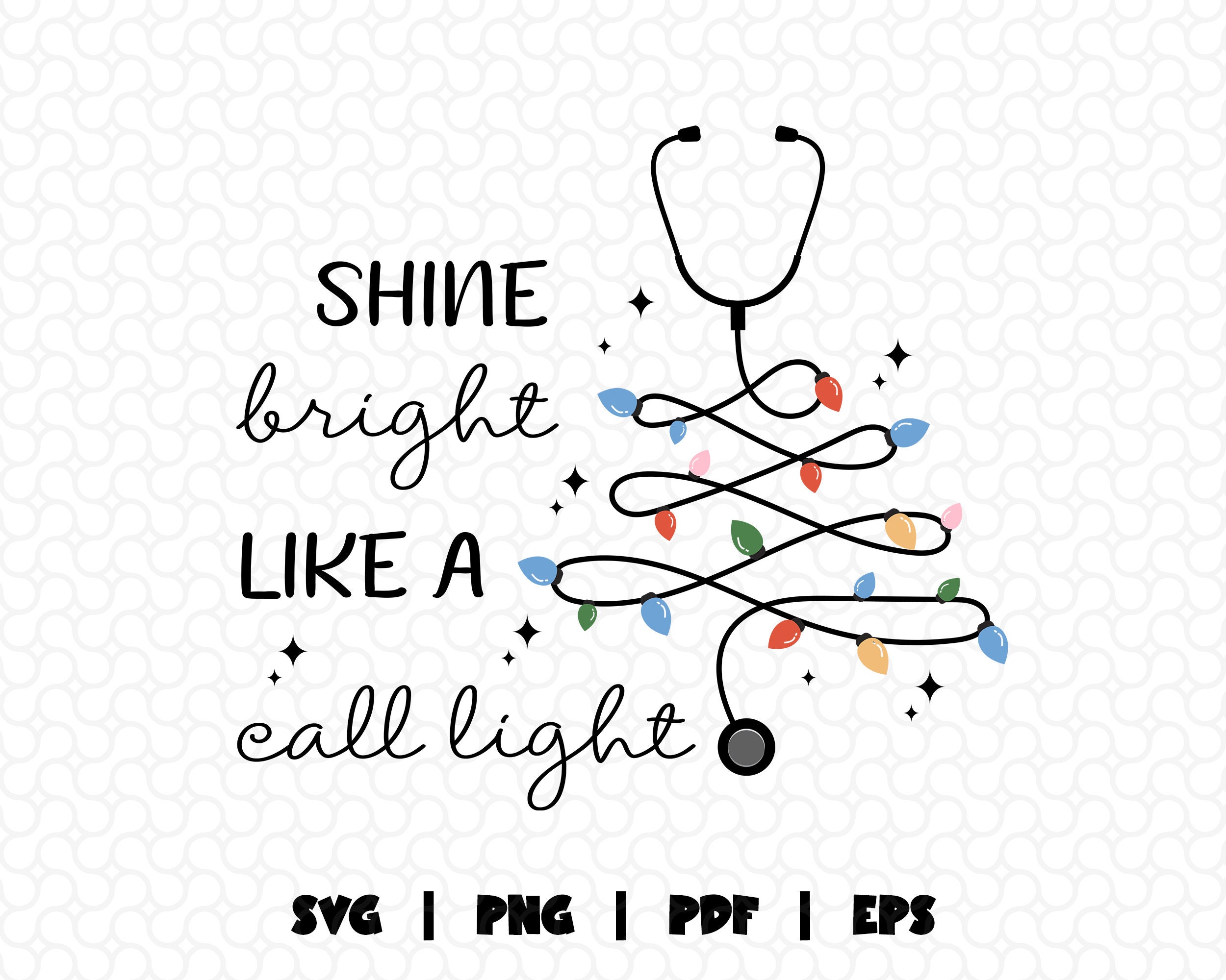 Funny Nurse Badge Reel - Shine Bright Like A Call Light Badge Reel Holder,  Nurse Gift, Stethoscope Tag Carabiner, Lanyard - 2704