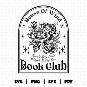 House of Wind Book Club Svg Png, ACOTAR svg, Book Lover Svg, House of wind svg, Digital Art For Sticker, Mug and More, Svg Files For Cricut