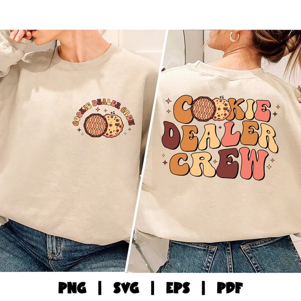 Cookie Dealer Crew Svg Png, Cookie Dealer Girl Scout Svg, Girl Scout Cookie Dealer Svg, Cookie Dealer Shirt Design, Girl Scout Era Shirt