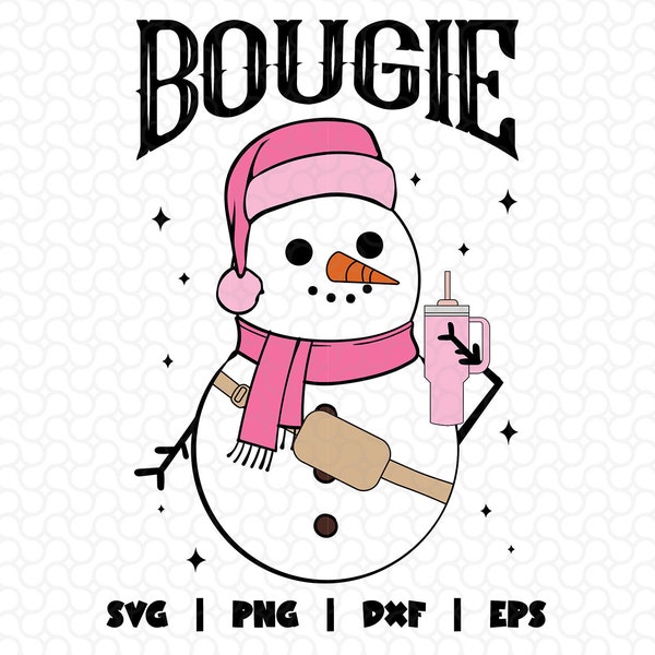 Bougie Snowman Svg, Boojee Snowman png, Holiday Christmas png, Stanley Tumbler Belt Bag svg, Xmas Holiday Svg, Download Print Sticker Boojee