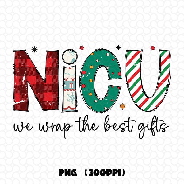 Christmas Neonatal ICU Nurse Png, NICU Nurse Christmas Png, Holiday Nicu Nurse Png, Christmas Neonatal Intensive Care Unit Nurse Png