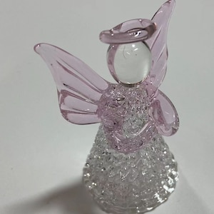 Figurine di angeli di vetro, angeli di vetro, vetro soffiato a mano, scultura di angeli di vetro, figurine di vetro, animali di vetro, modello di vetro, decorazioni per la casa
