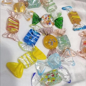 Handmade Glass Candies,Set of 6,12 or 24 Candies,handblown glass candies image 6