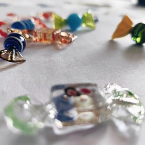 Handmade Glass Candies,Set of 6,12 or 24 Candies,handblown glass candies image 4