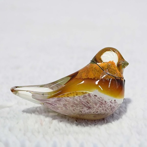 Petites figurines d’oiseaux en verre, oiseau en verre, verre d’art soufflé à la main, sculpture d’oiseau en verre, figurine en verre, animaux en verre, oiseau de Murano, décoration intérieure