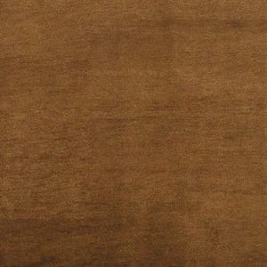 May include: A solid brown rug with a textured surface. The rug has a warm, earthy tone, and the fibers create subtle variations in color. This rug is suitable for living rooms, bedrooms, or entryways.