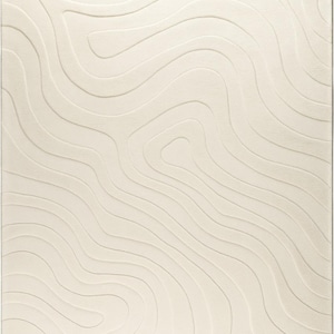 Modern Hand-Tufted Wool Rug | Abstract Area Carpet | Custom Living Room Rug Hand Tufted Boho Rug Geometric Wool Carpet Neutral Modern Decor