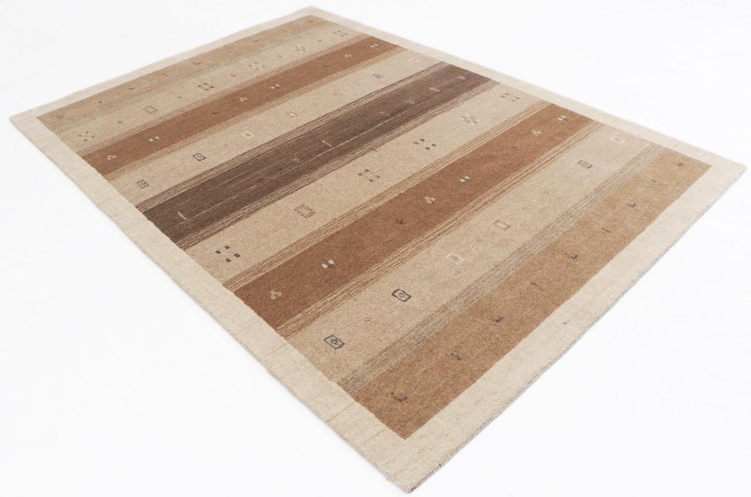 Modern Handloom Gabba Rug ! BEIGE ! 100% Woolen Handmade Rug Designer ...