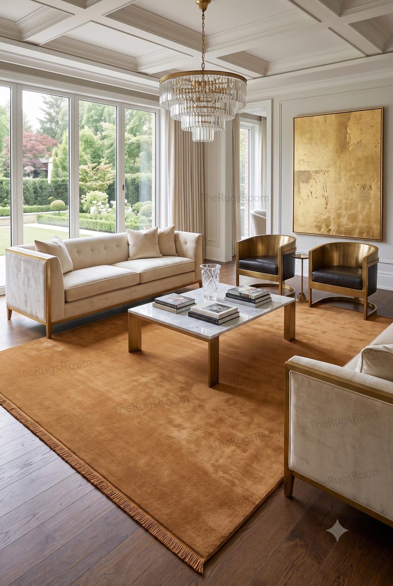 Earthy Looking Rugs Handloom Solid Newzealand Wool Rug Nordic Style Carpet Luxury Plush ...
